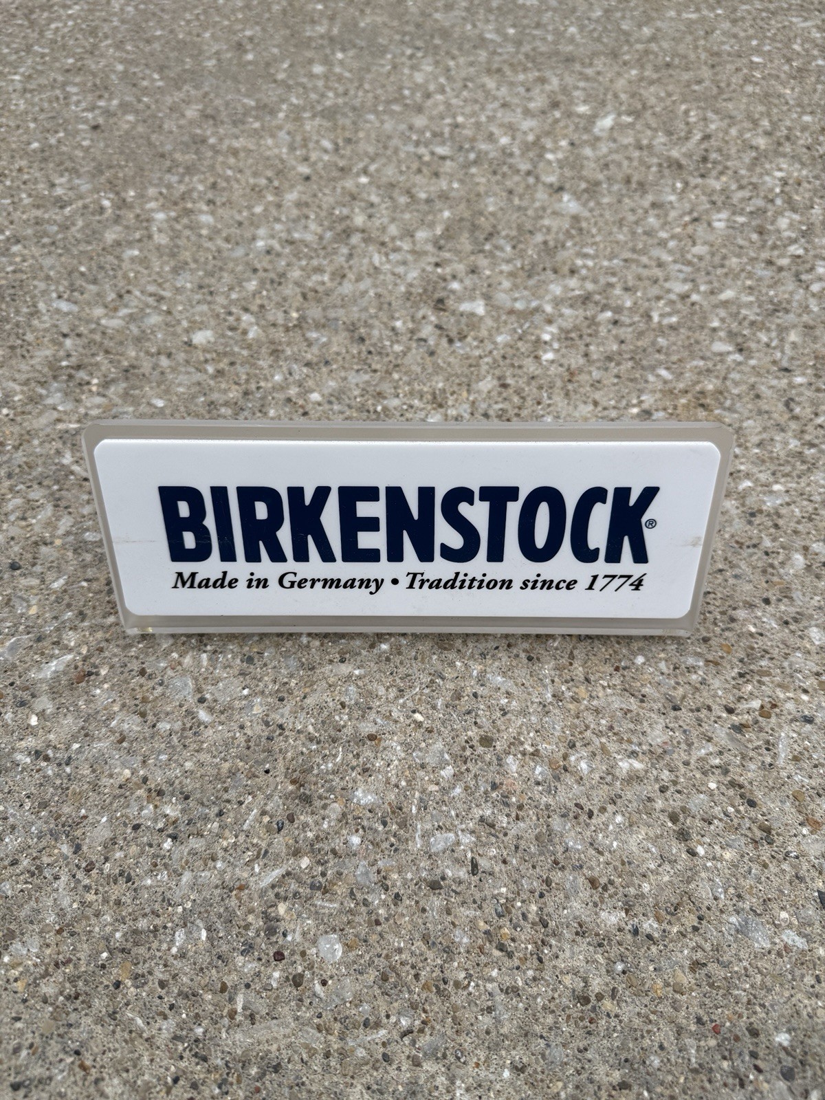 Birkenstock Display Shoes Sandals Footwear Sign Store Advertising Shelf 9.5”
