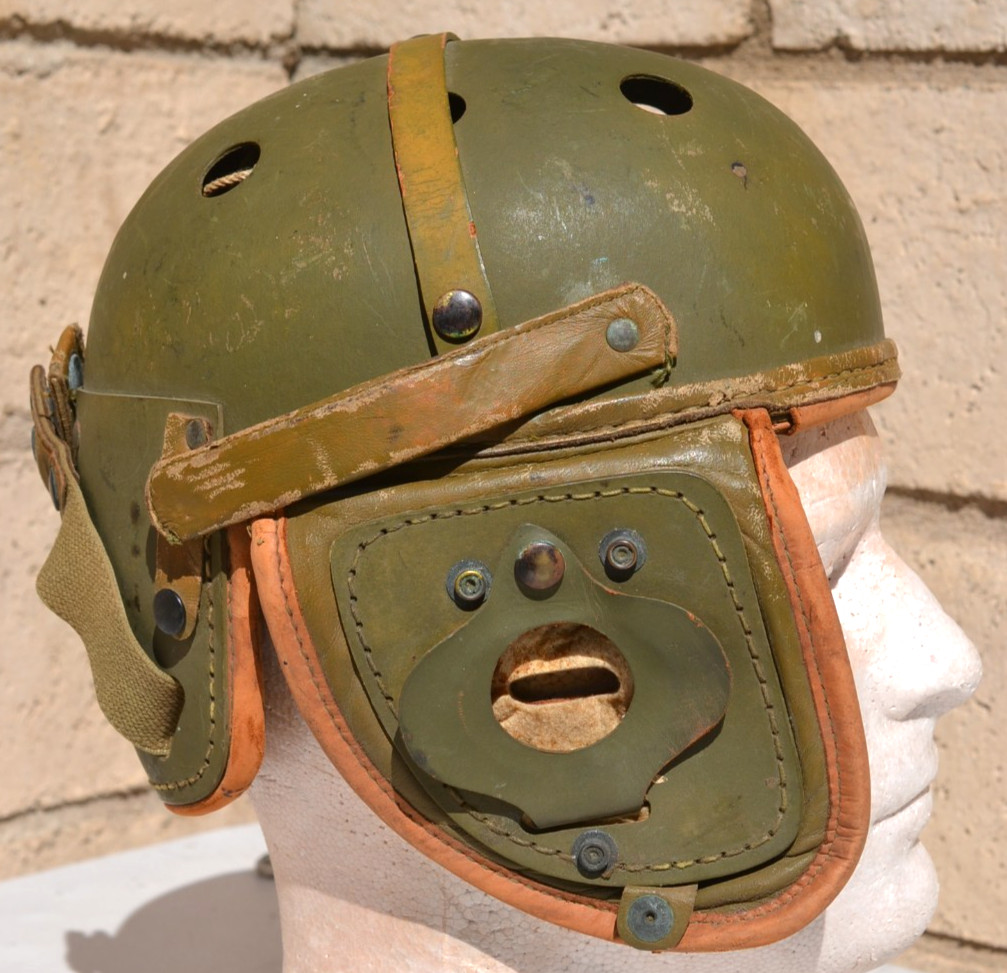 RARE ORIGINAL US WWII ARMY M38 TANKER HELMET M-1938 RAWLINGS 76072 SIZE 7 1/8