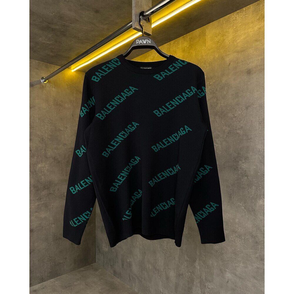 PAWNBRANDSTORE Balenciaga all over logo Knitwear