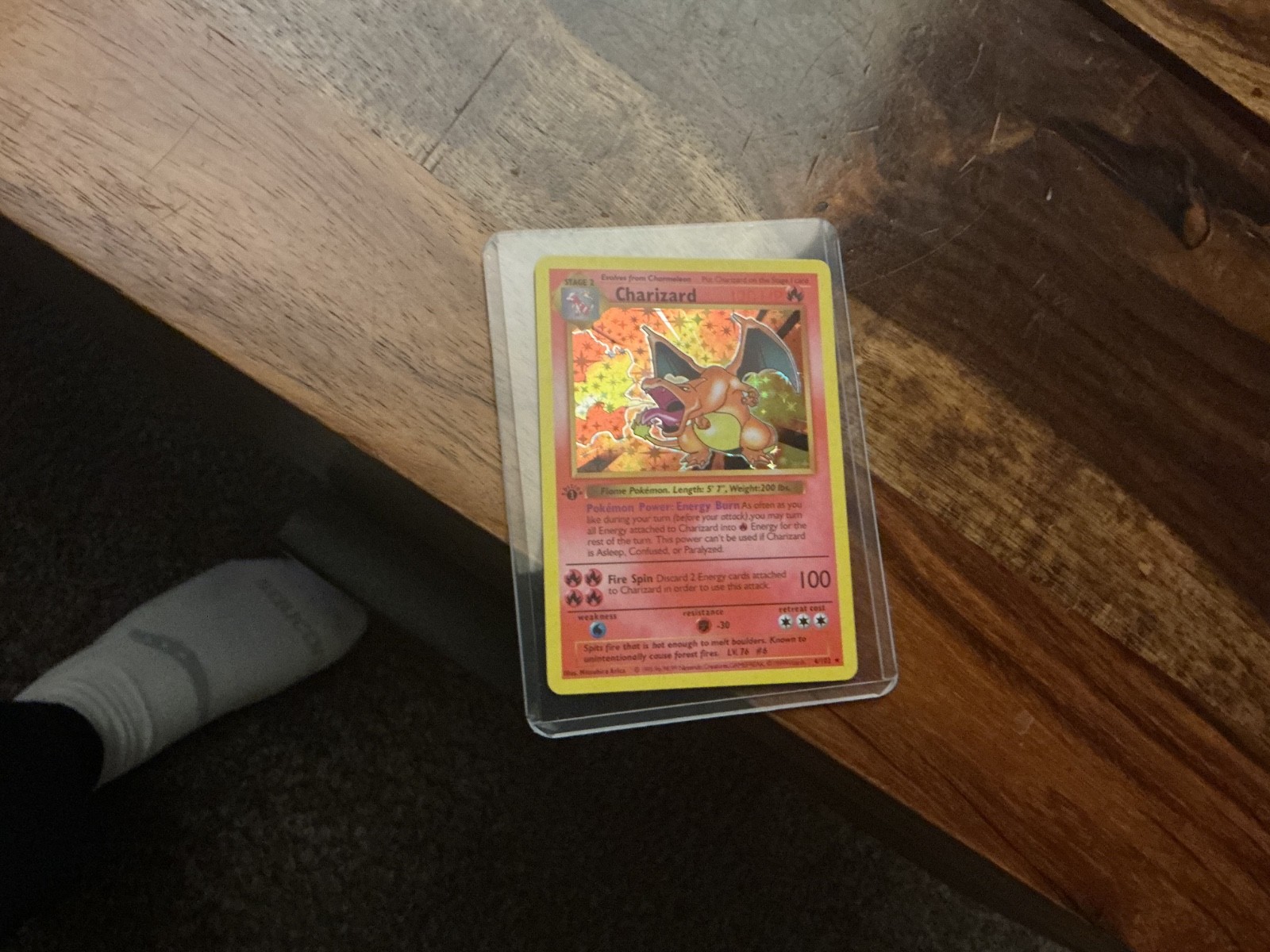 1st Edition Charizard Holo Rare 004/102 Perfect Condition