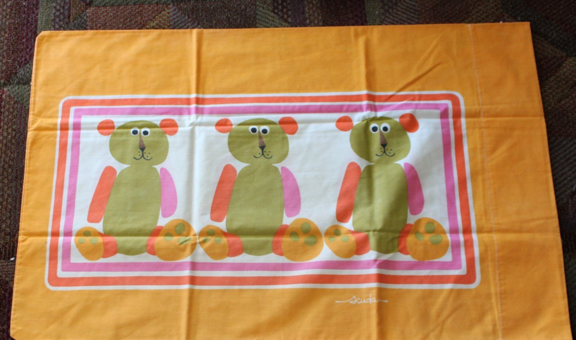 Vintage Scuda Bob Van Allen for Wamsutta Pillow Case
