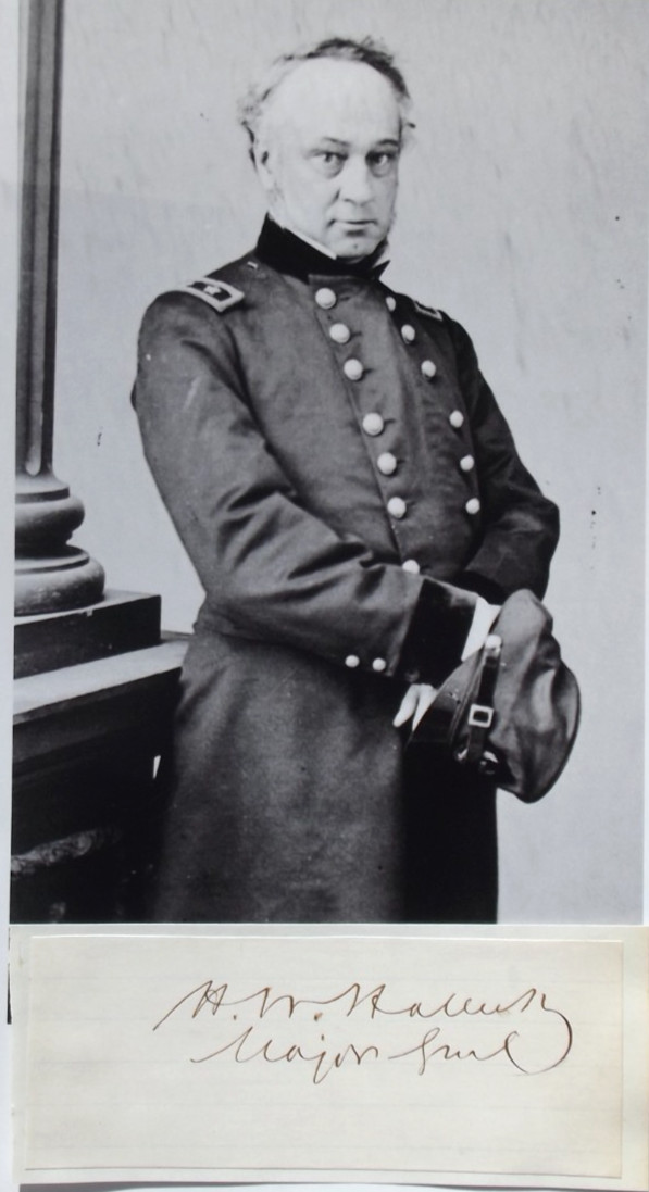 General Henry Halleck War Civil War Commander, Chief of Staff Grant Autograph