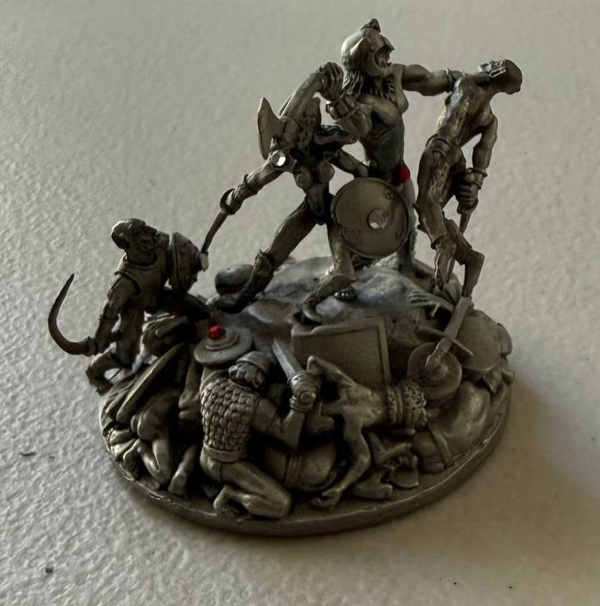 Vintage 1992 Rawcliffe Pewter RF3004 Blood Tor Tom Meier Fantasy Figurine