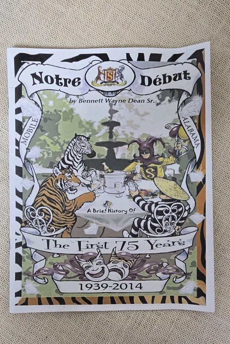 Mystic Order Of Stripers Mobile Alabama Mardi Gras 75th Anniversary Bulletin