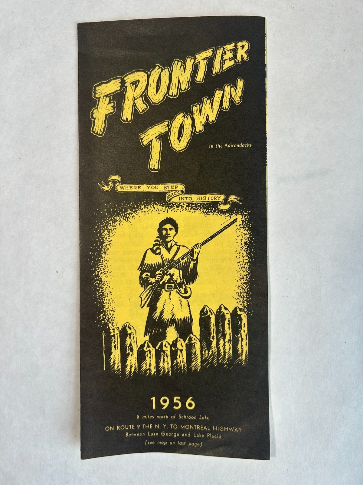 Vintage Frontier Town 1956 Brochure