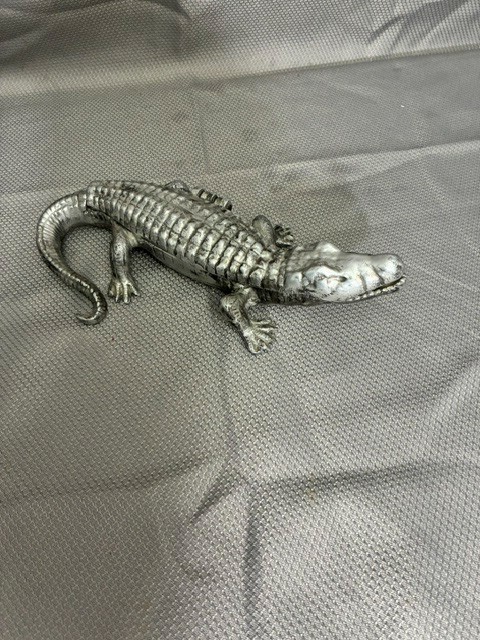 Vintage Arthur Court Designs 1975 Alligator Crocodile Hinged Box 10\