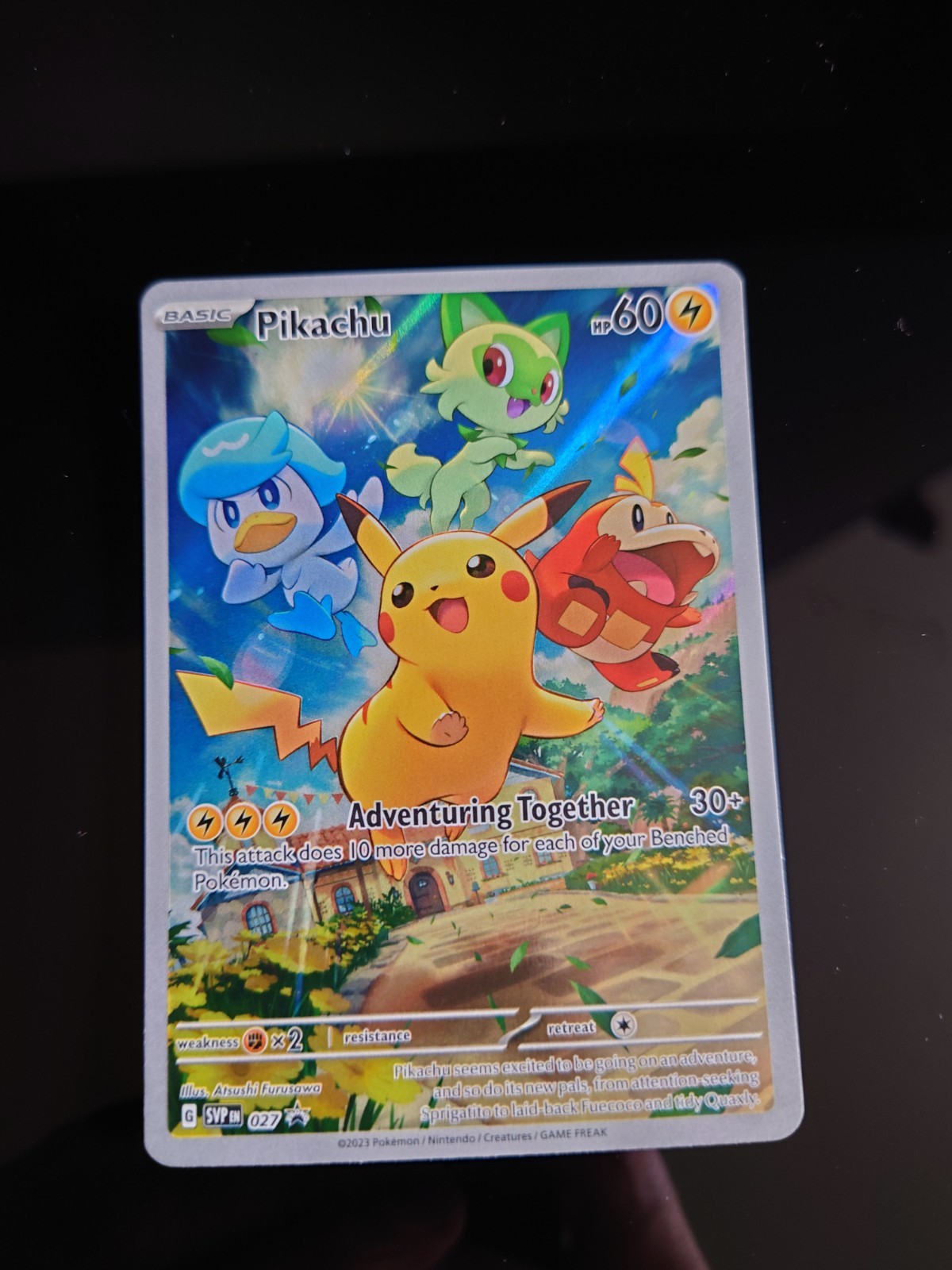Pokémon TCG- Pikachu - 027 - SV: Scarlet & Violet Promo Cards