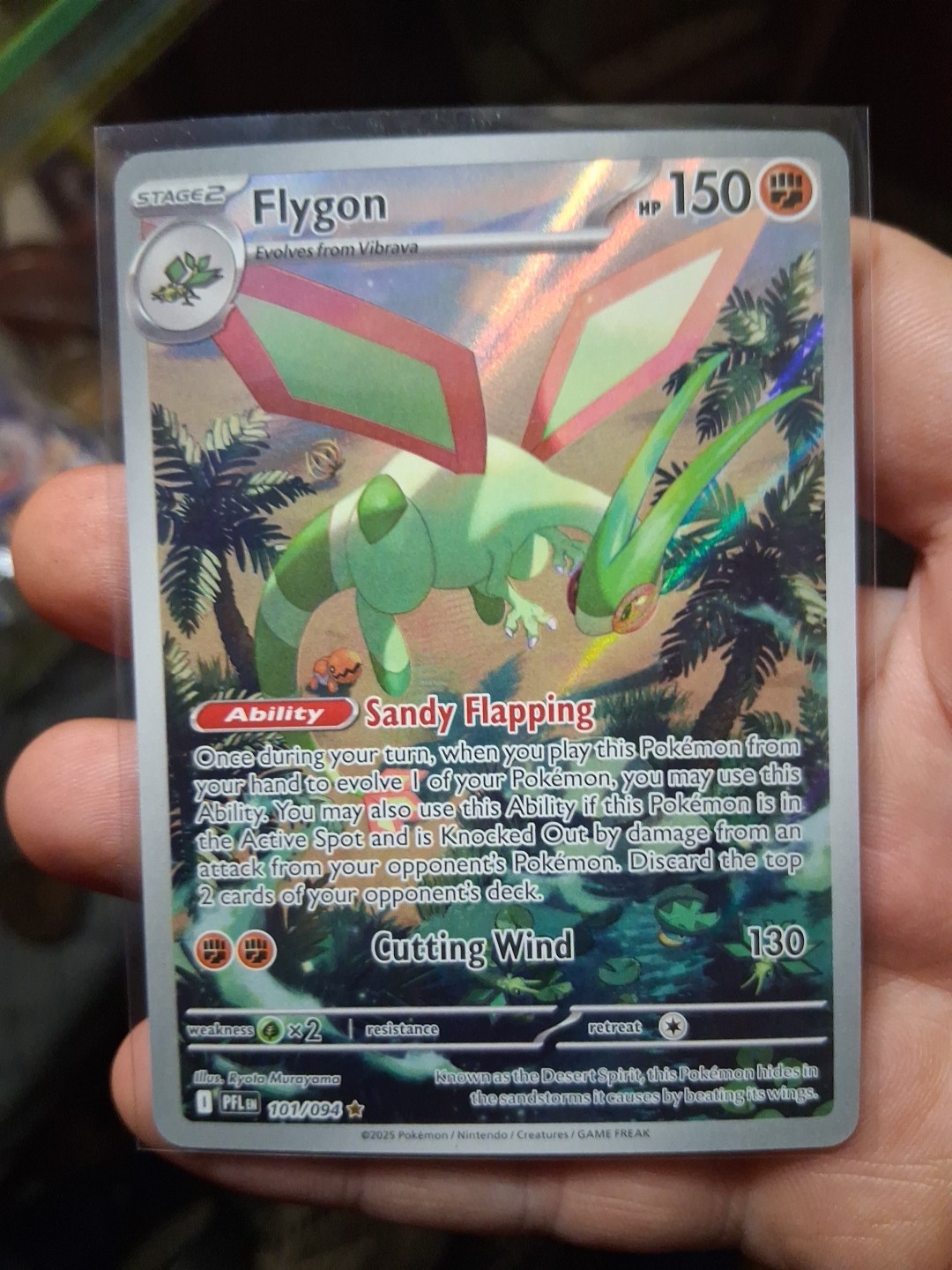 Pokemon - Phantasmal Flames - Flygon #101/094 - Full Art Holo