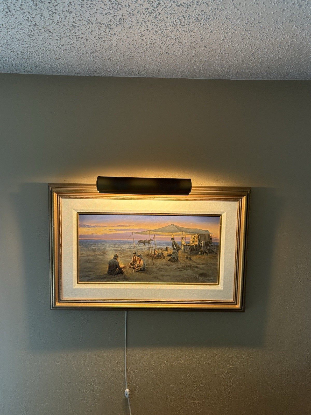 Pete Plastow (1930-2021) Original Western Oil On Board Signed Painting