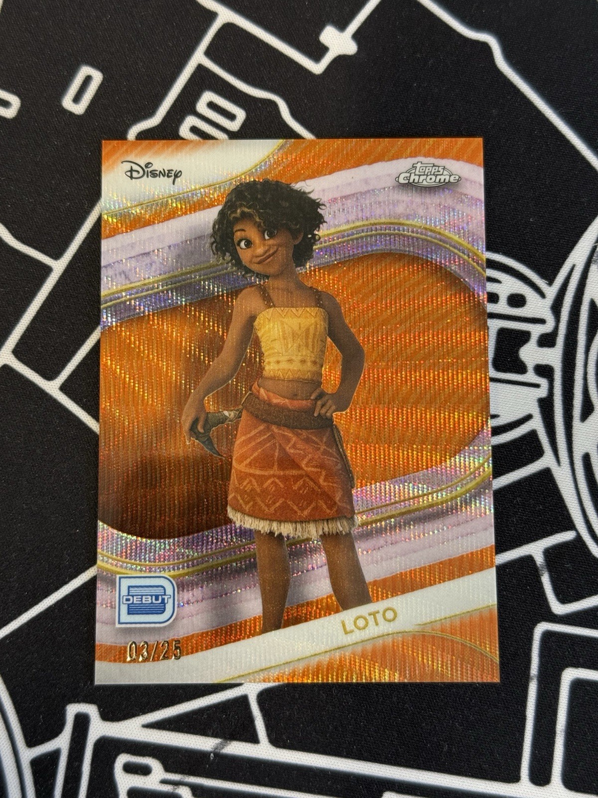 2025 Topps Chrome Debut Loto Orange Refractor 3/25 #12