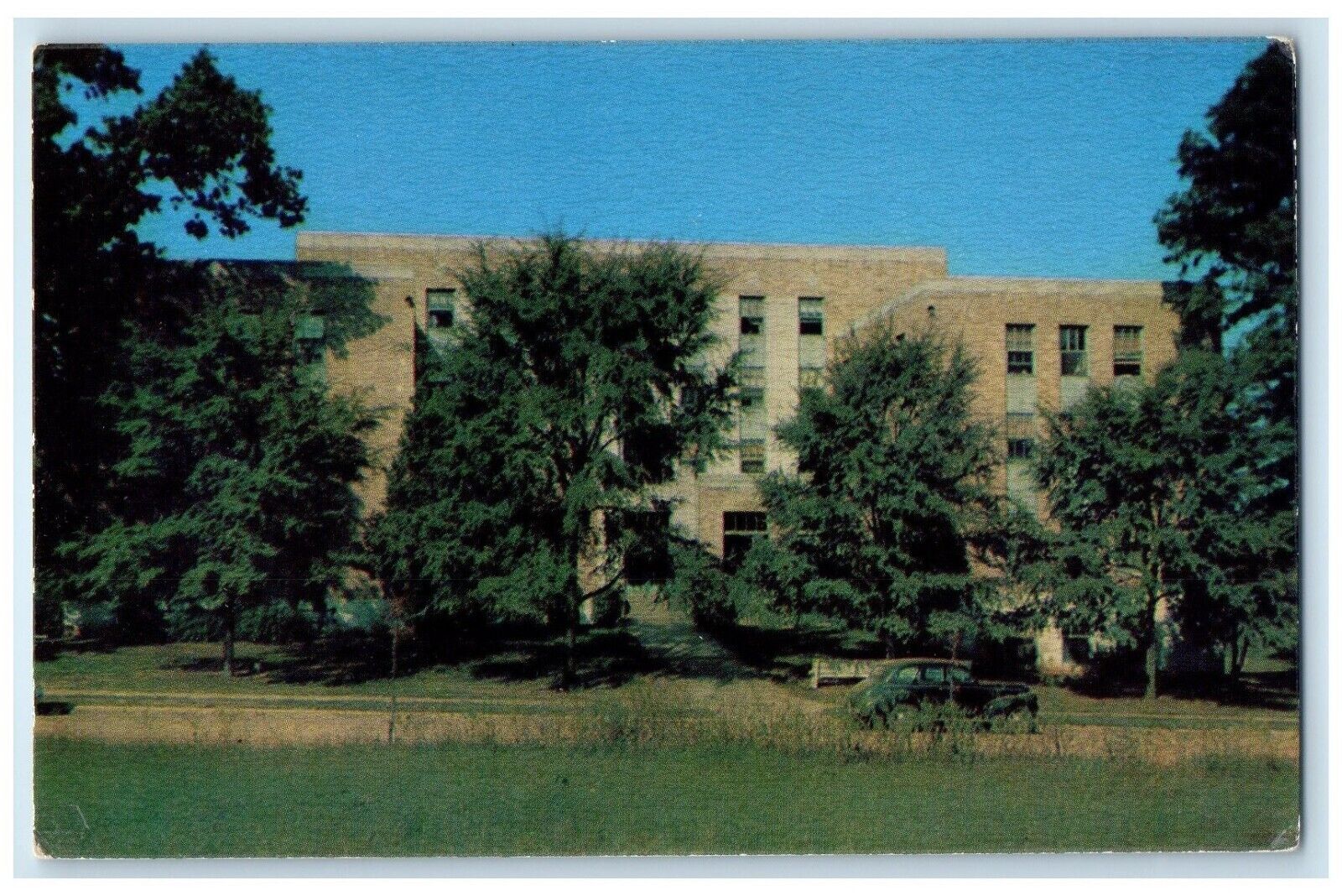 c1960 Women's Residence Hall Standpoint Danner Hall Jonesboro Arkansas Postcard