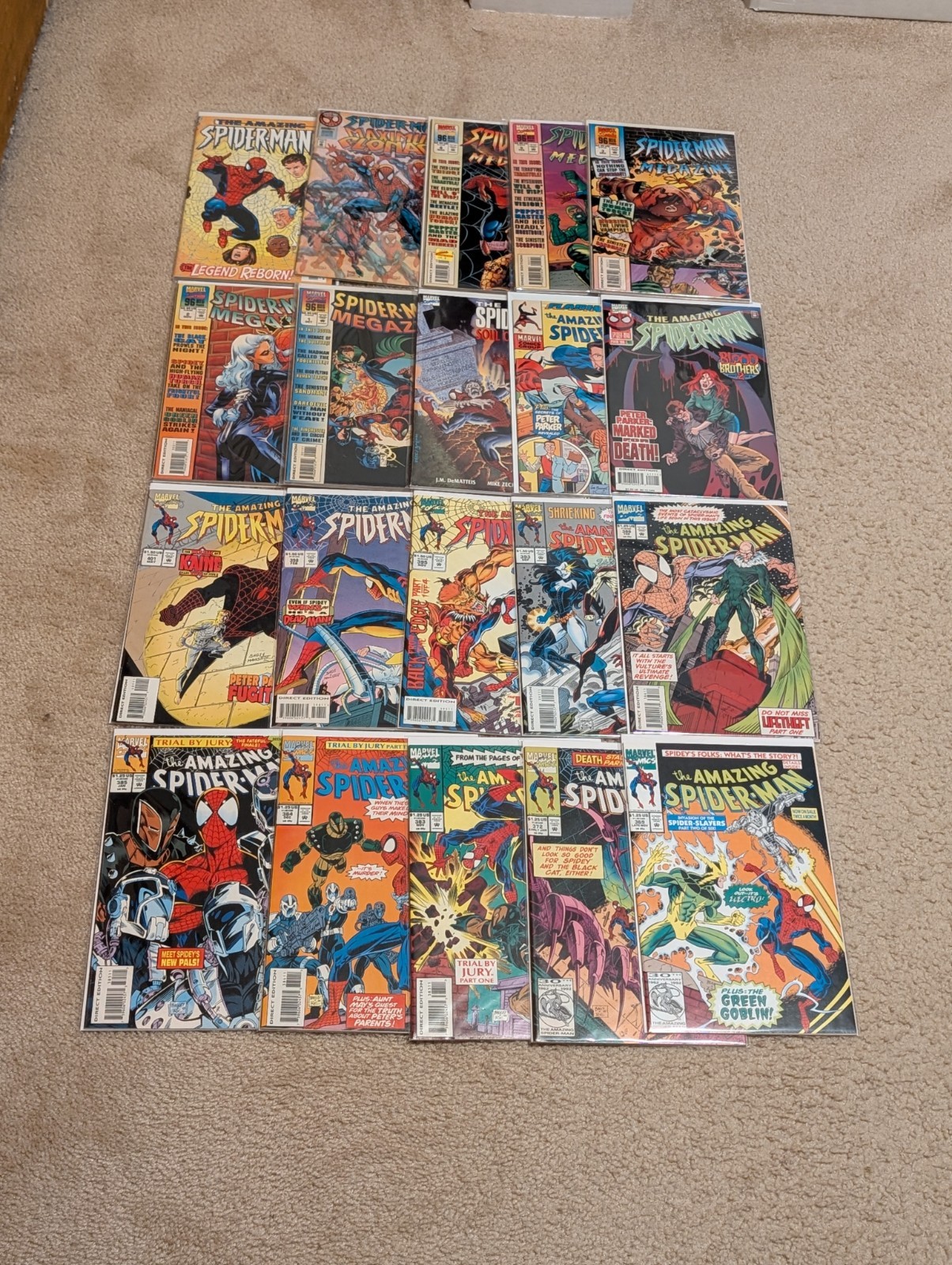Amazing Spider-Man (Marvel Comics) 20 Issue Lot