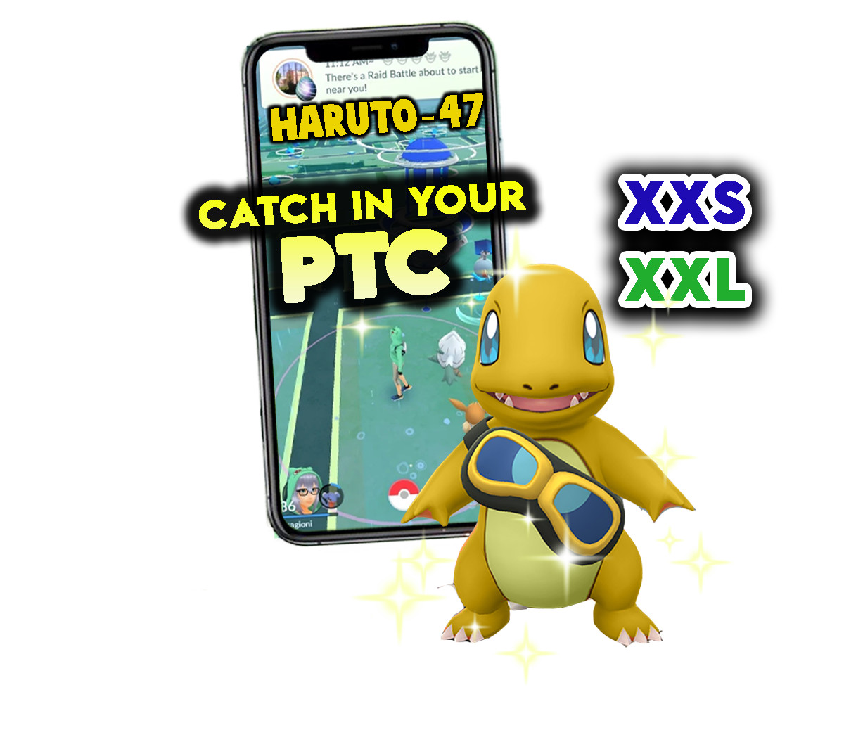 Pokemon Shiny Charmander Goggles XXL or XXS Catch in your P T C