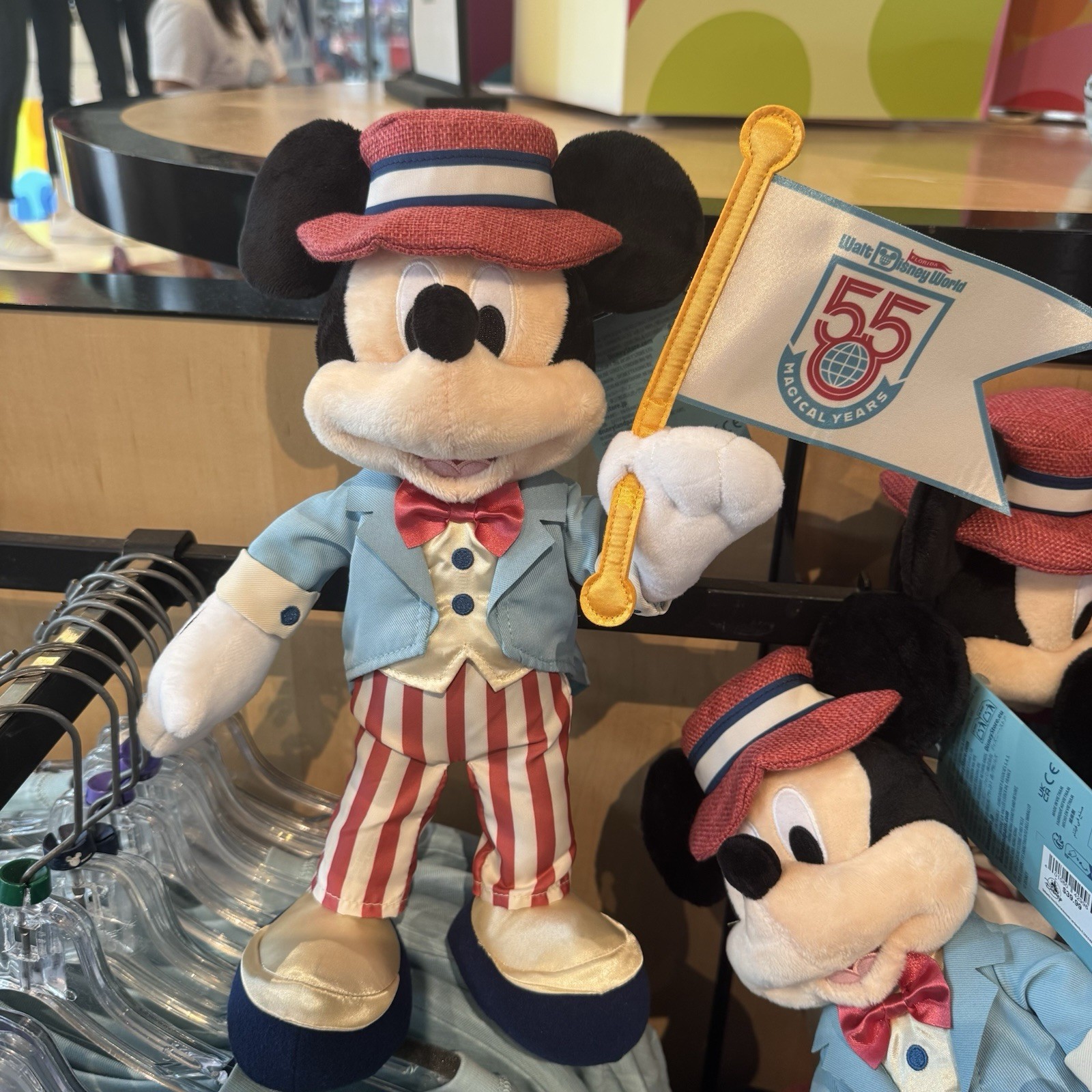 2026 Walt Disney World Parks 55th Anniversary Mickey Mouse Poseable Plush NWT
