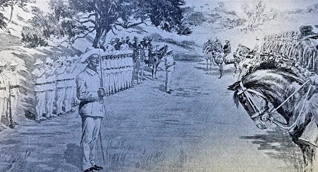 1899 Vintage Illustration General Shafter Receiving Surrender Santiago De Cuba