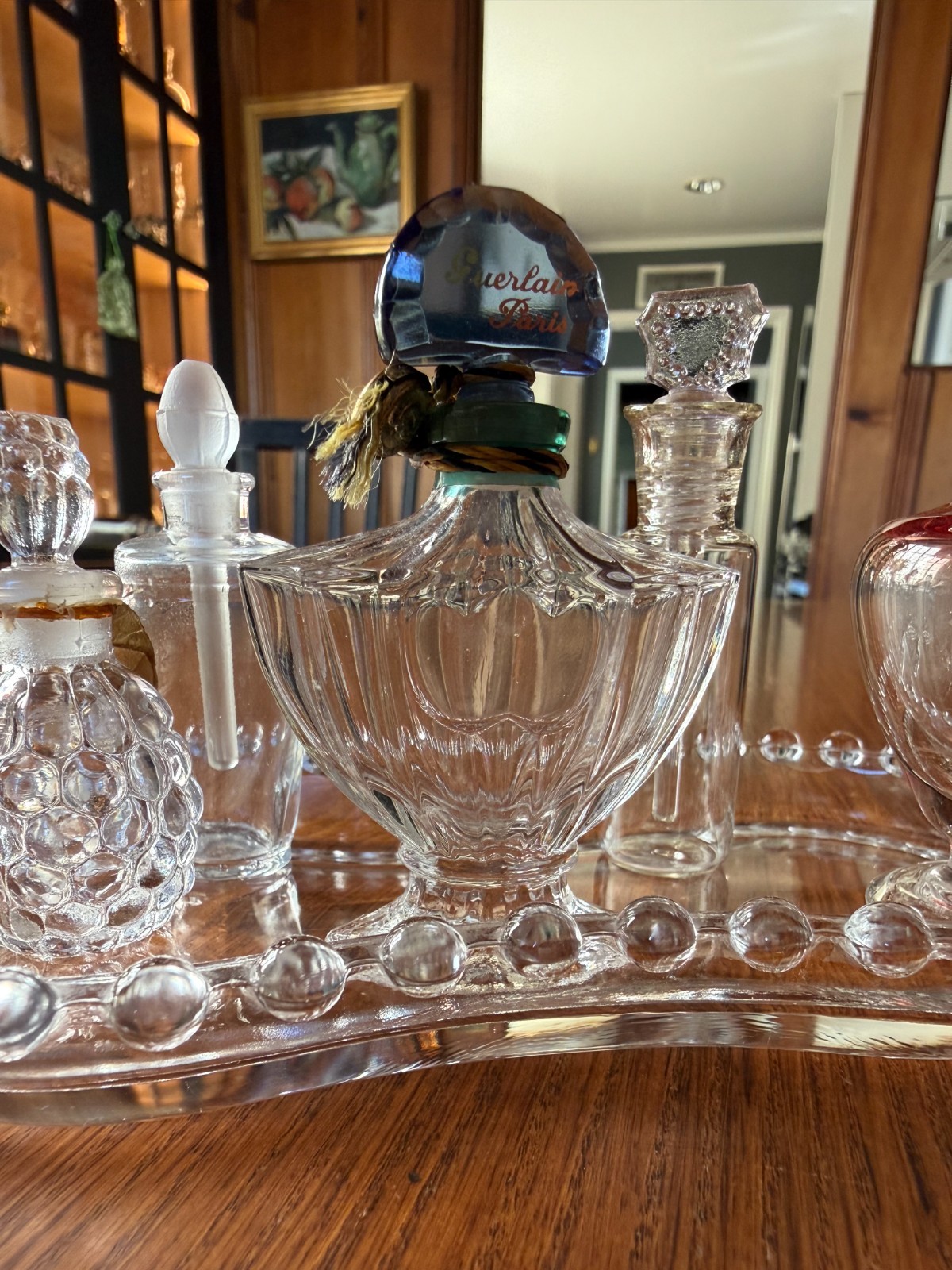 5 Miniature Perfume Bottles incl Guerlain Paris, Jean Patou 2