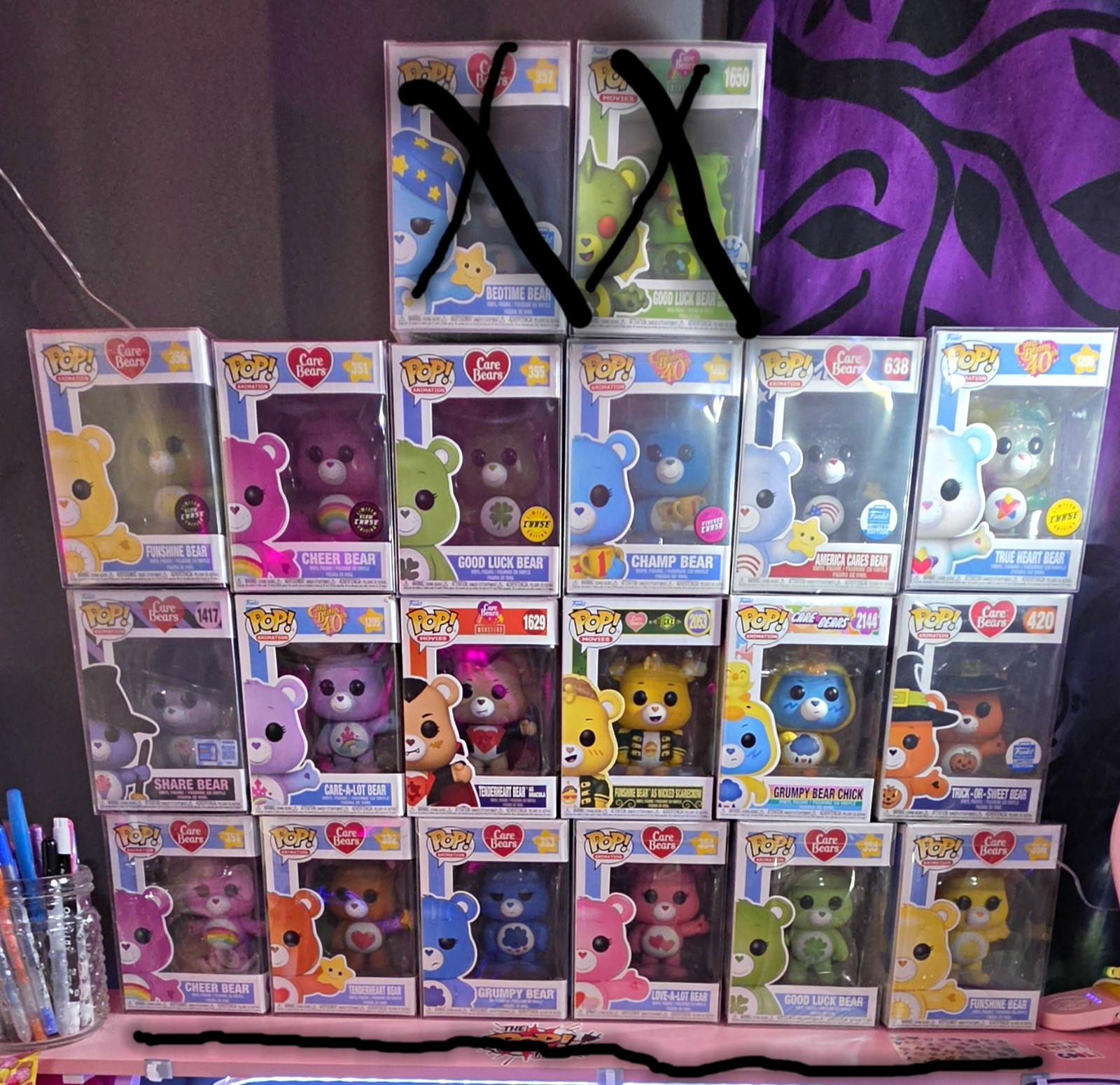 Funko Pop Care Bears Mixed Lot Vinyl Figures Chase FYE Exclusive Unopened