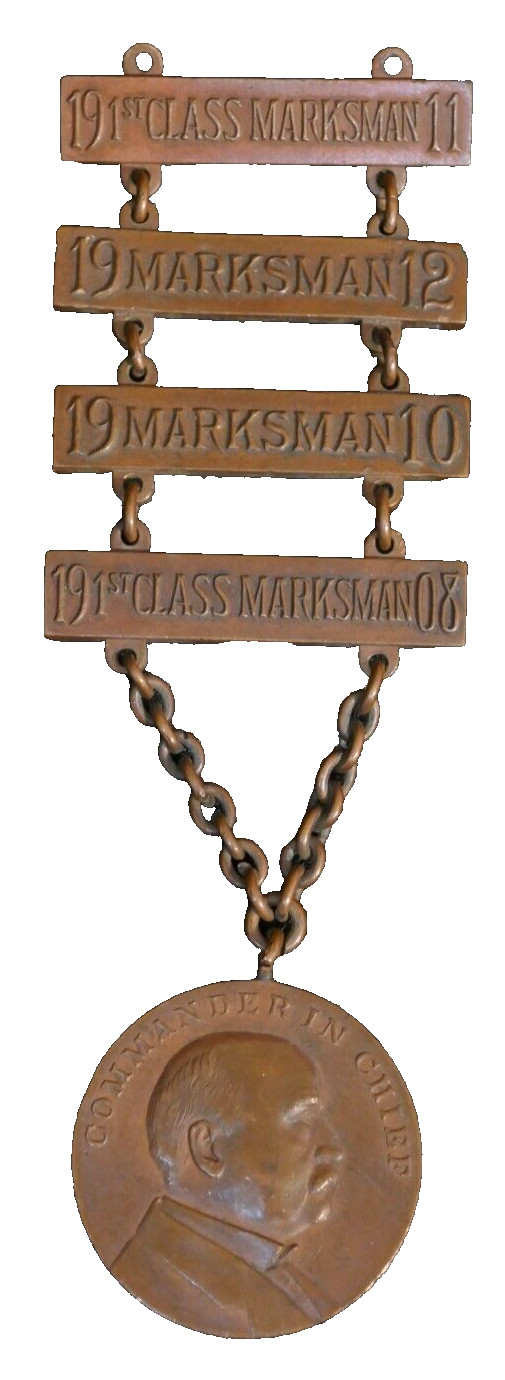Army Pennsylvania National Guard Marksmanship Ladder Medal 1908 - 1912, Davison