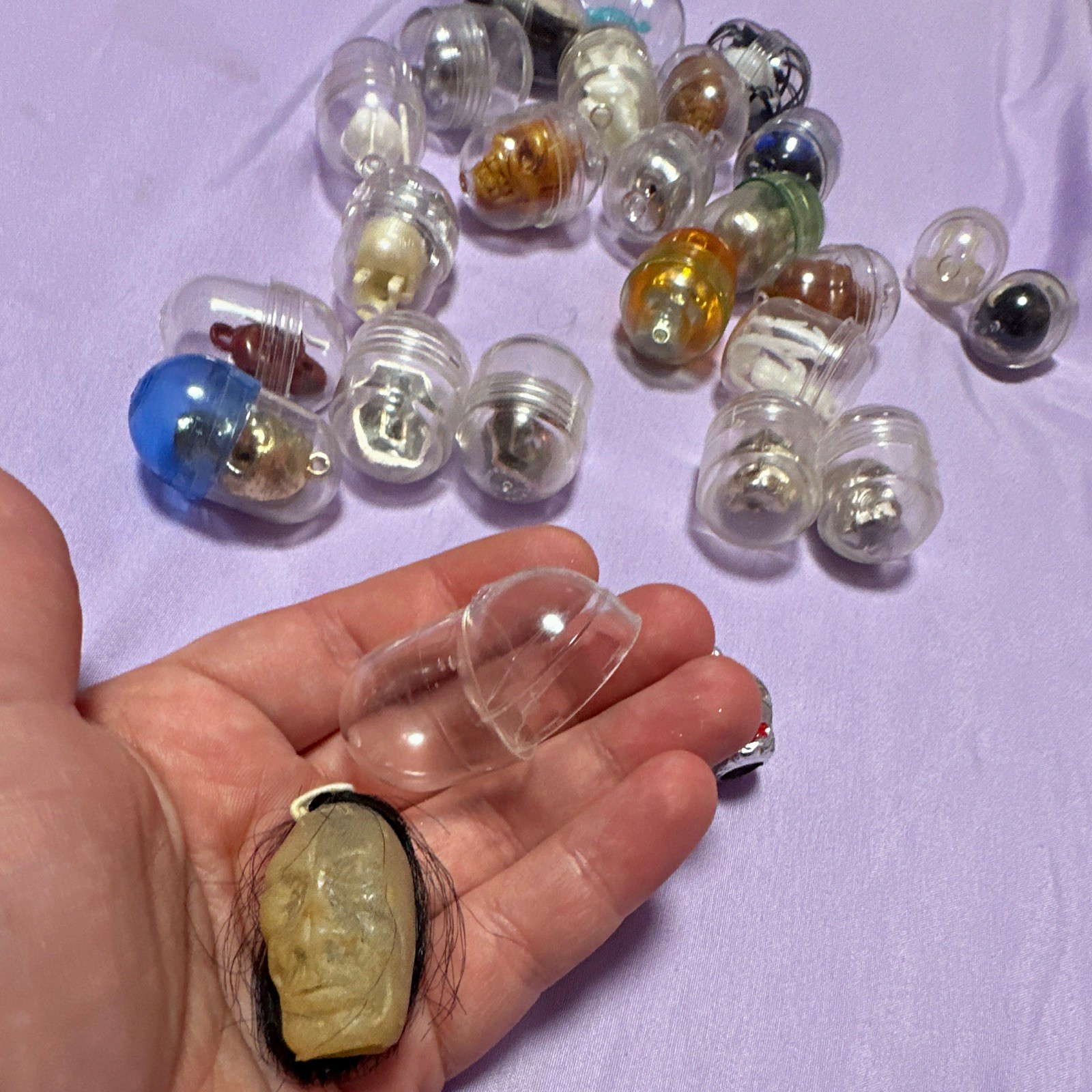 1960 NOS LOT Vintage Rare Gumball Charms, Monster, Shrunken Head Japan Hong Kong