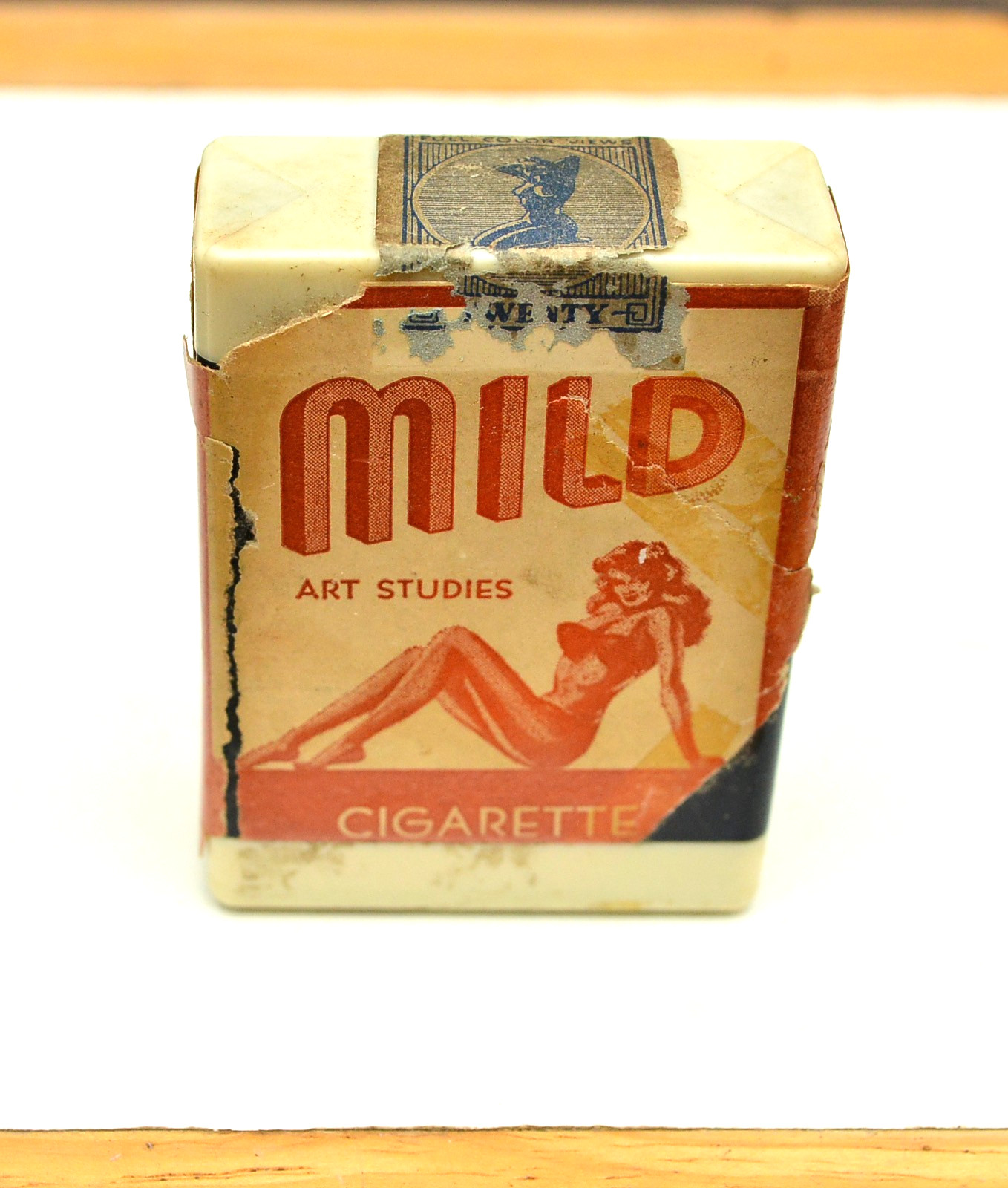 Vintage 1950s MILD Cigarette Art Studies Peep Show Pinup Slide Viewer 