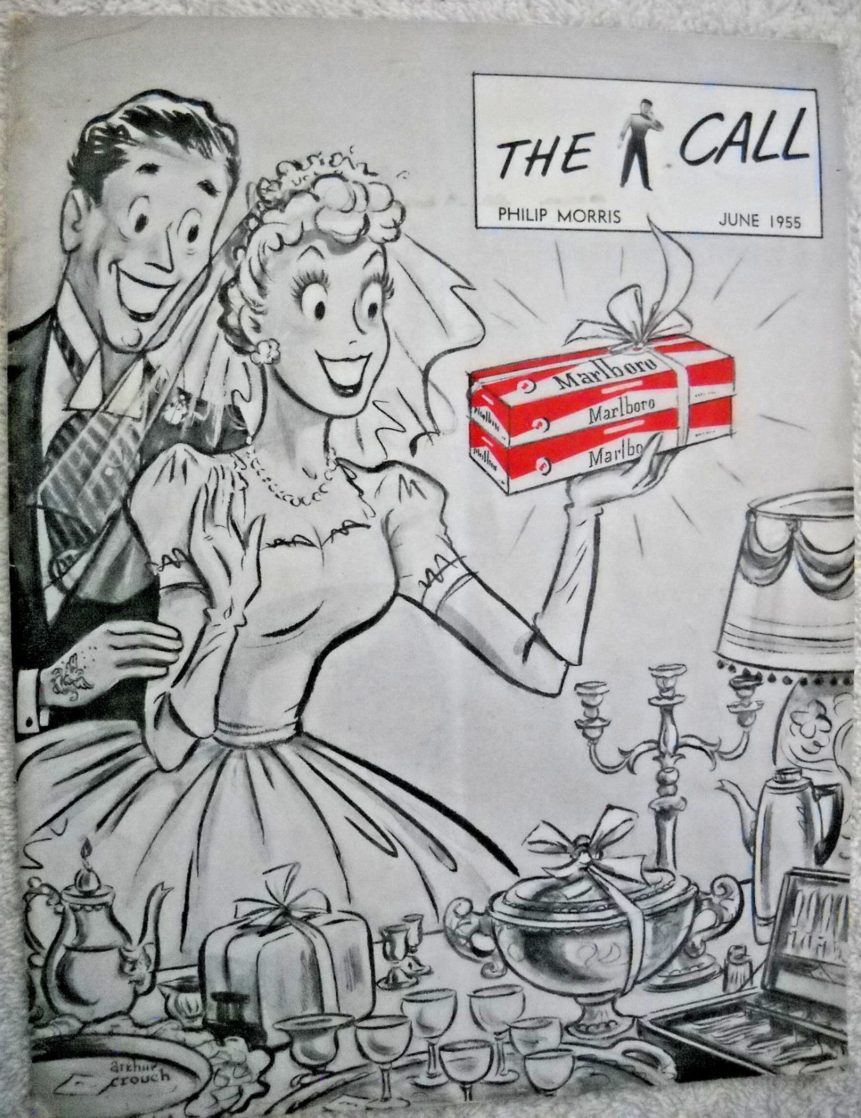 Original Vintage Philip Morris The Call Magazine - Dated June 1955 - Marlboro -