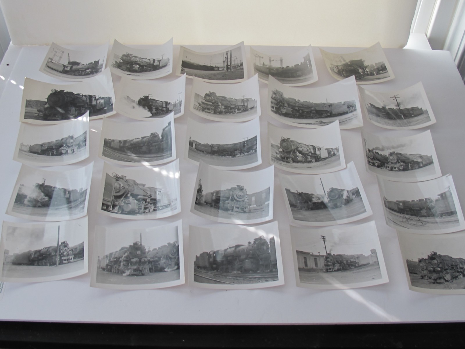 LOT Vtg B/W Train Railroad Photo PRR Steam Locomotive 1950s Northumberland Colum