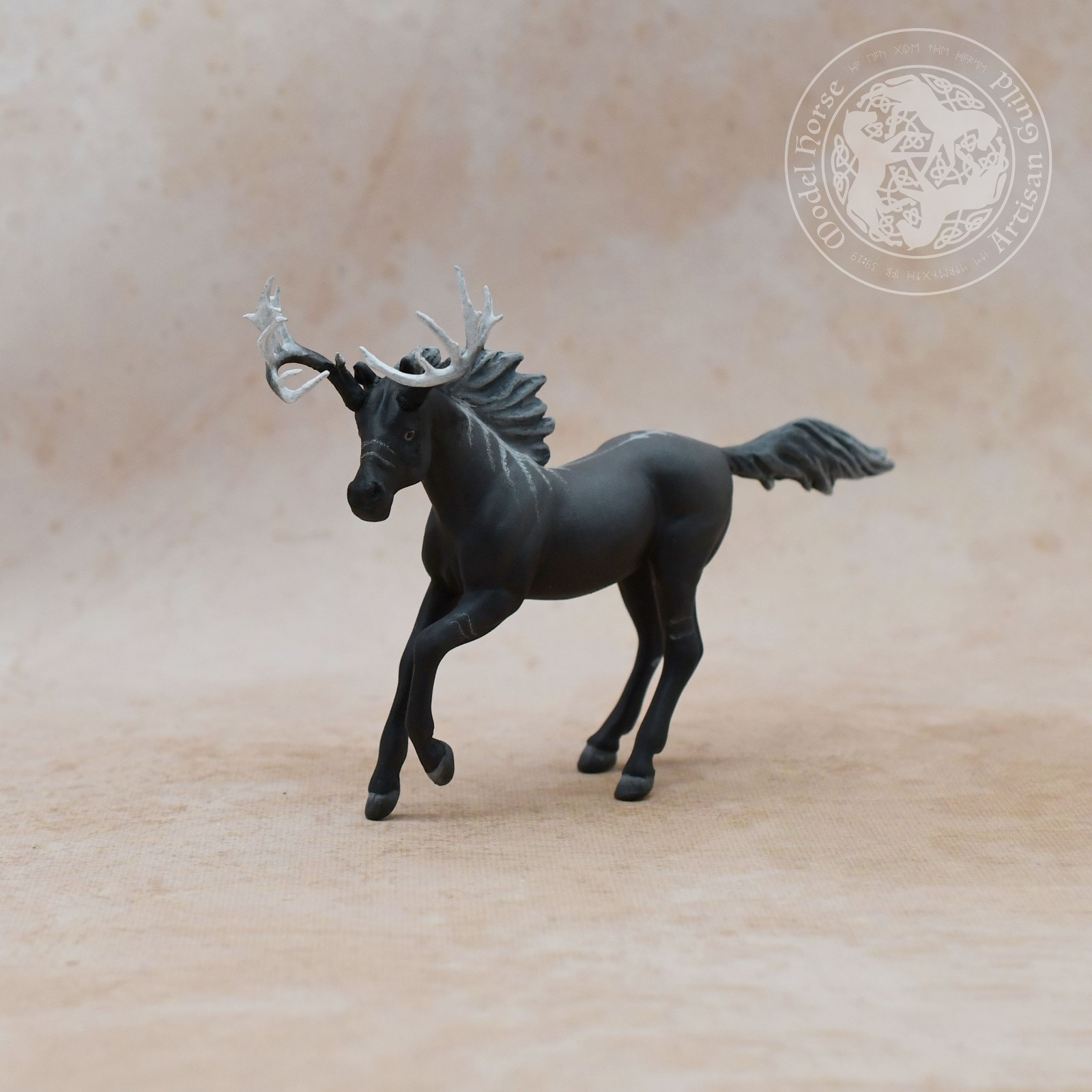Custom Breyer G5 Running Mare Stablemate - Forest Phantom - 1:32