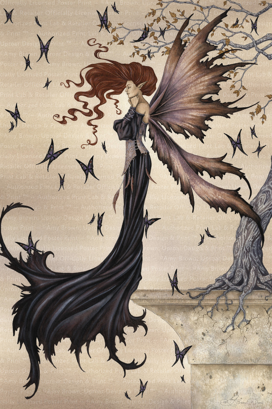 Mystique by Amy Brown 18x24 inch Black Fairy Art Poster Print
