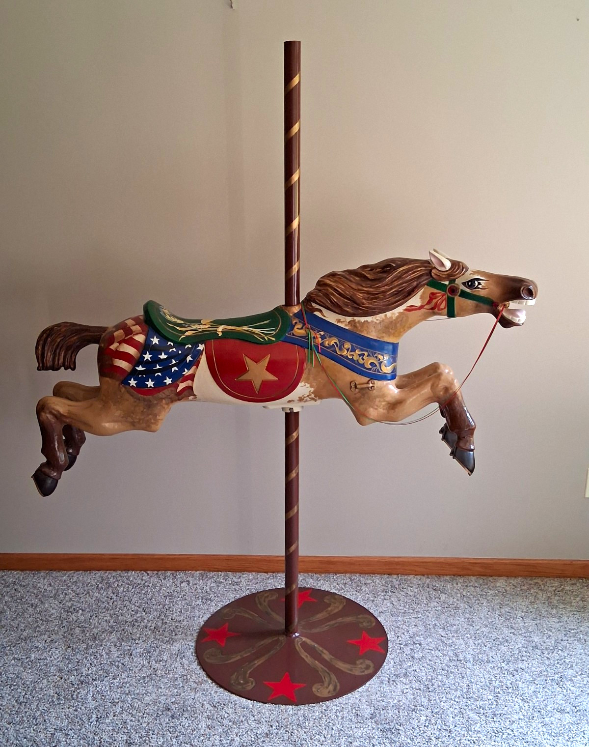 Patriotic Carousel Horse, by C.W. Parker, Full Size 1925-35⁷