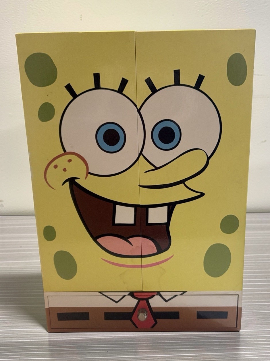 Spongebob SquarePants 2004 2005 Jewelry Box  printed Signature Viacom MZ Berger