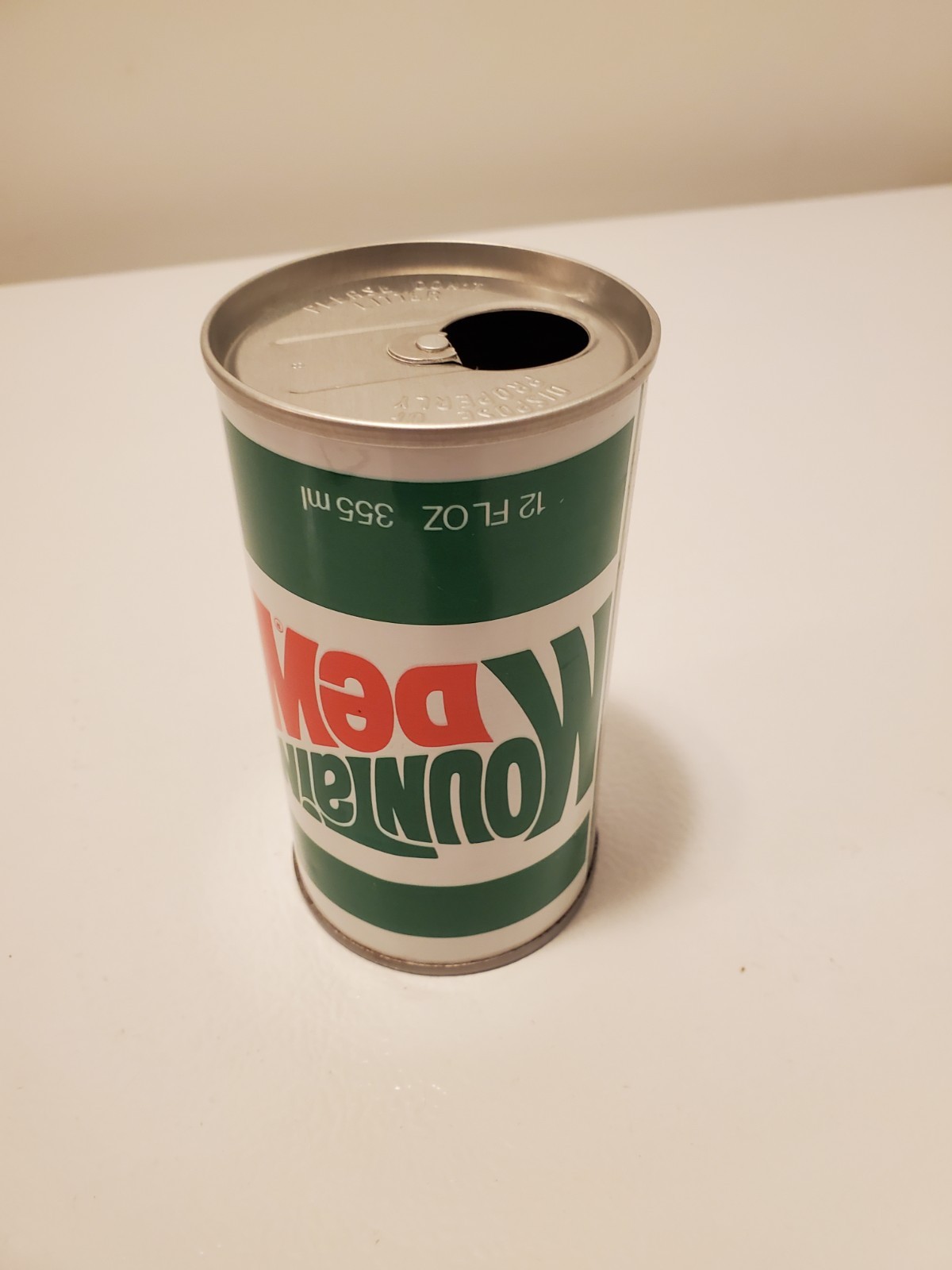 MOUNTAIN DEW RARE PRODUCTION ERROR 12oz Can Printed Upside Down -made St Paul MN