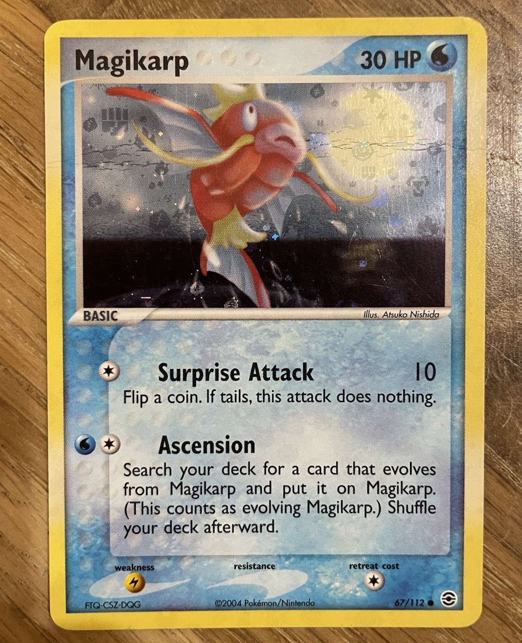 Magikarp 67/112 Ex FireRed LeafGreen Reverse Holo Common Moderately Played 2004
