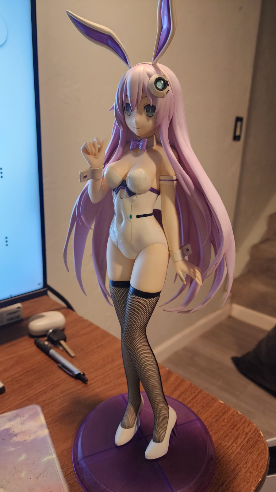 FREEing Hyperdimension Neptunia Purple Sister Nepgear Bunny Ver. 1/4 Figure*USA*