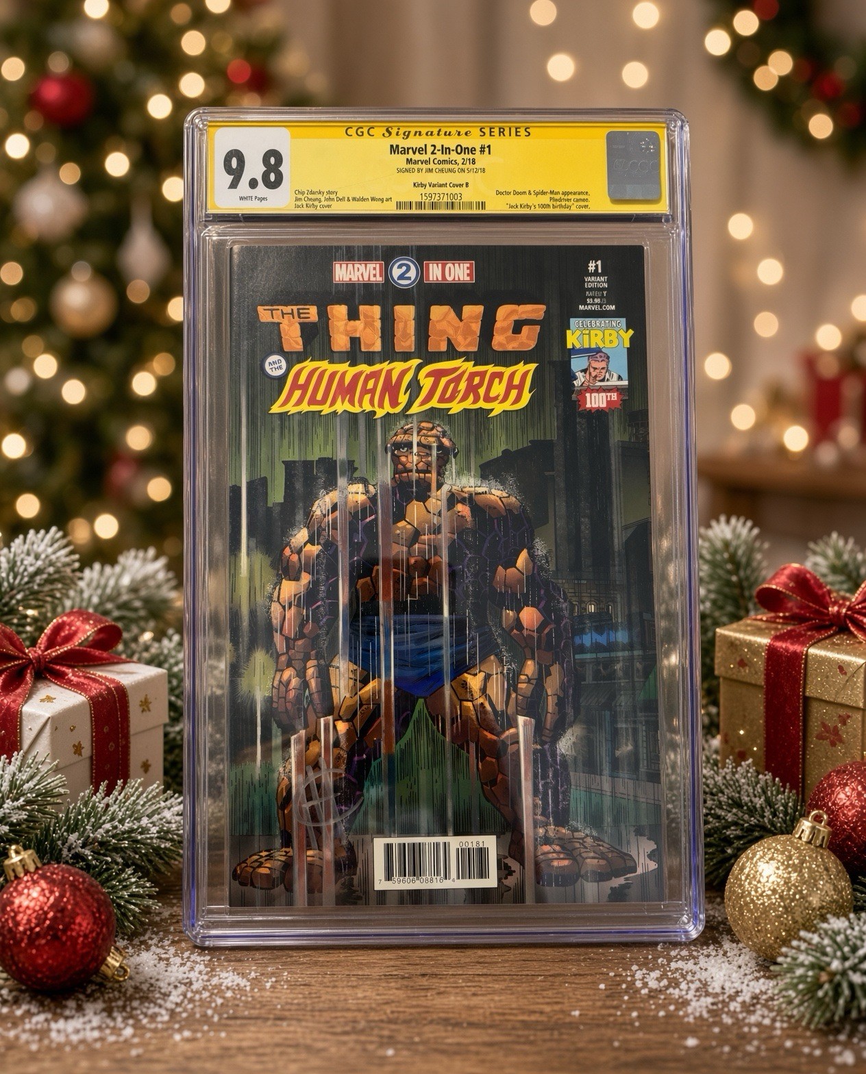 The Thing and Human Torch #1 Graded and Signed By Jim Chung CGC 9.8
