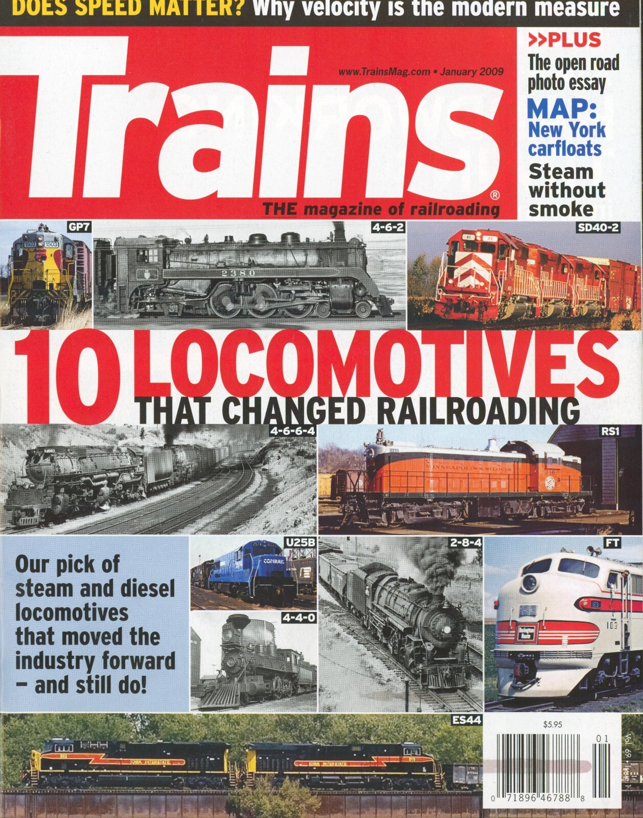 Trains: Magazine of Railroading January 2009 – 10 Locomotives