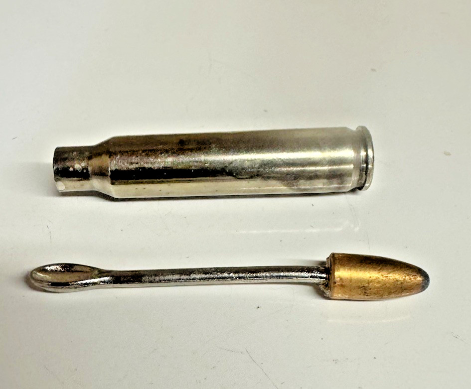 Vintage Trench Art Handmade 1970s  spoon 2 Inch Unused