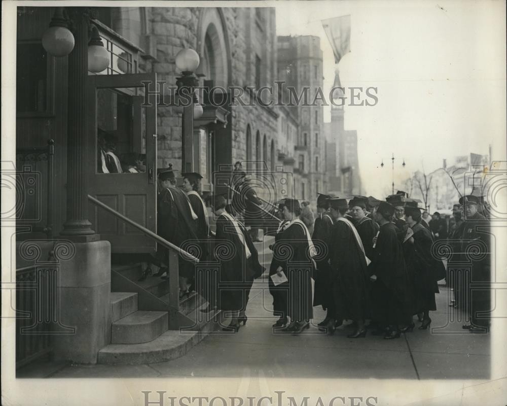 1932 Press Photo Temple Univ honors Helen Keller's teacher Anne Sullican Macy