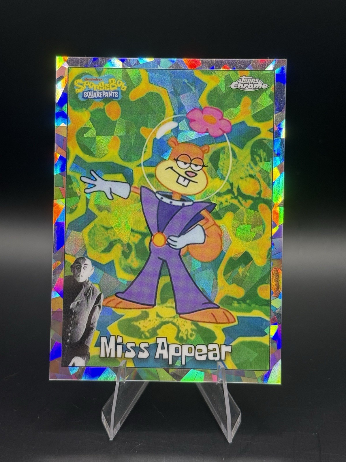 2025 Topps Chrome SpongeBob #128 Miss Appear NightShift Refractor