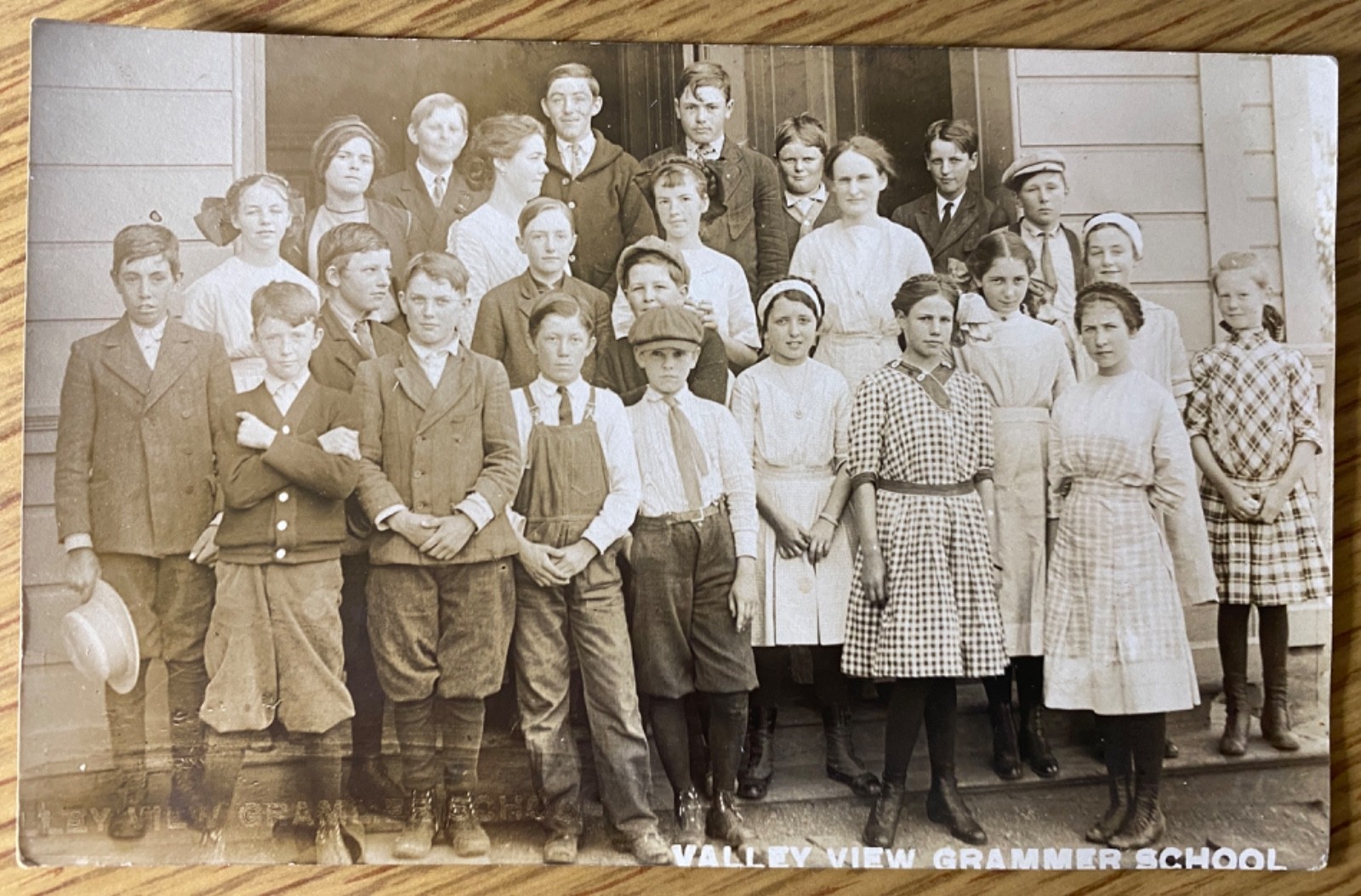 1912 RPPC - SAN JOSE, CALIFORNIA: VALLEY VIEW SCHOOL real photo postcard + NAMES