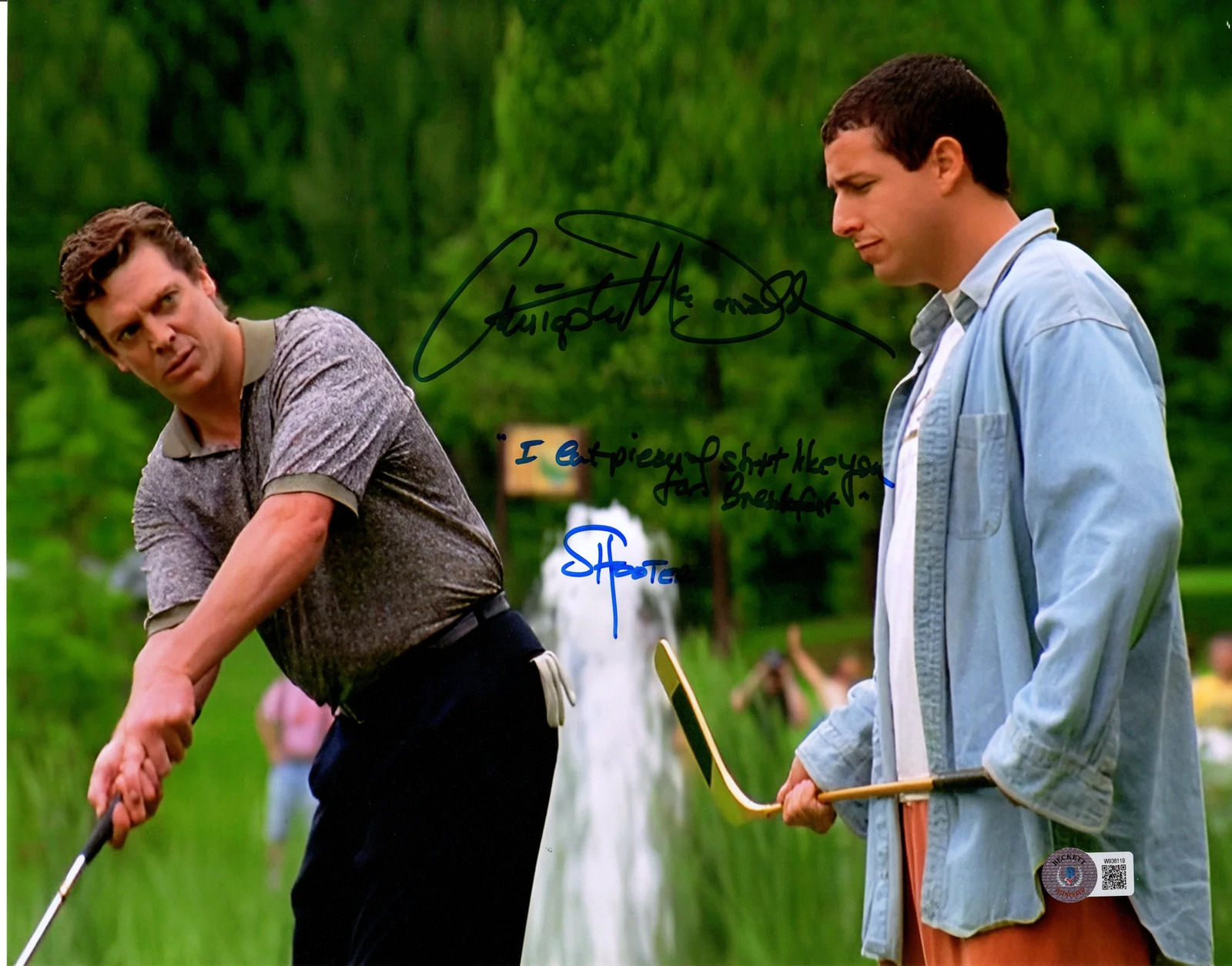 Christopher McDonald Shooter McGavin Autographed Happy Gilmore 11x14 Photo w/ Lo