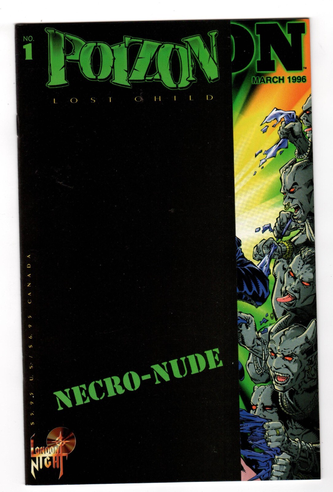 Poizon #1  Lost Child, Georges Jeanty Necro Variant (1996) London Night M/NM