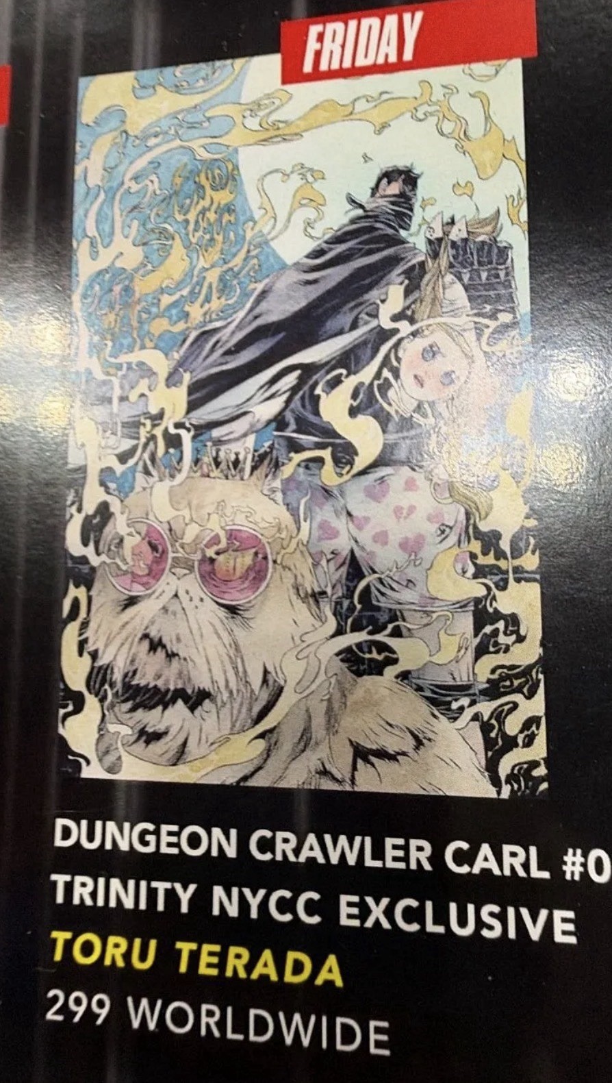 [NYCC 2026] Dungeon Crawler Carl #0 Exclusive TORU TERADA Foil LTD 350 Presale