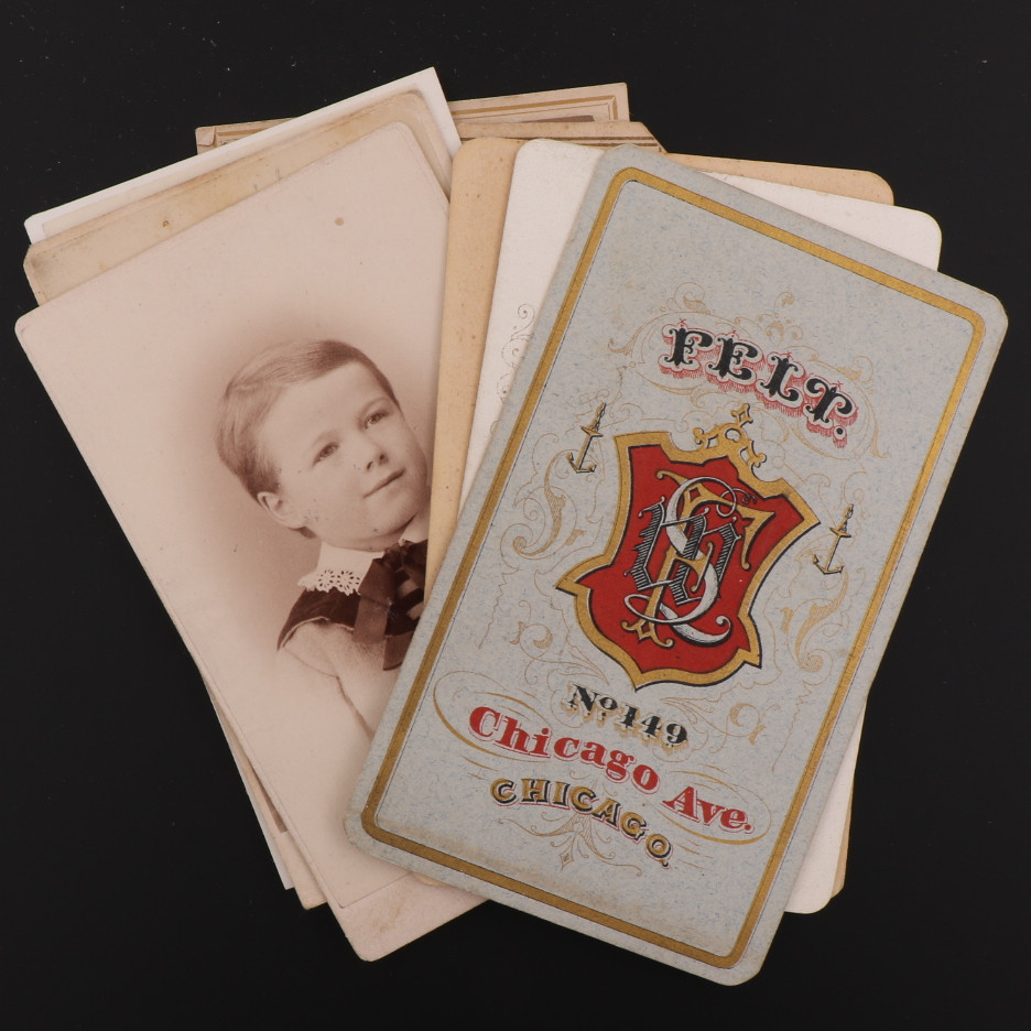 CDV Carte de Visite Lot of 9 Men Women Child Chicago, Illinois #781