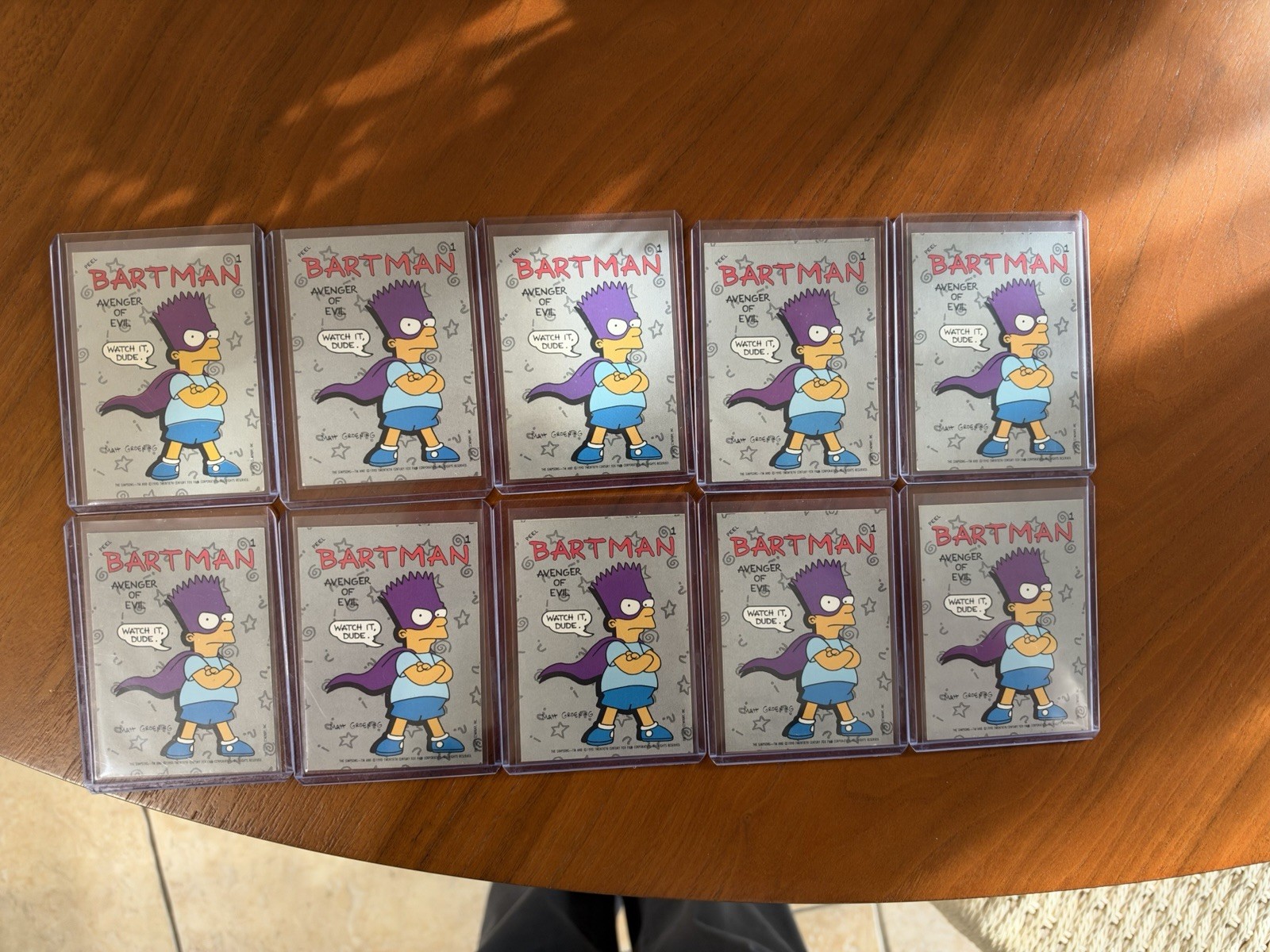 10 Original 1990 Topps The Simpsons Bart Simpson Rookie Card Sticker #1 Bartman 10 Original 1990 Topps The Simpsons Bart Simpson Rookie Card Sticker #1 Bartman