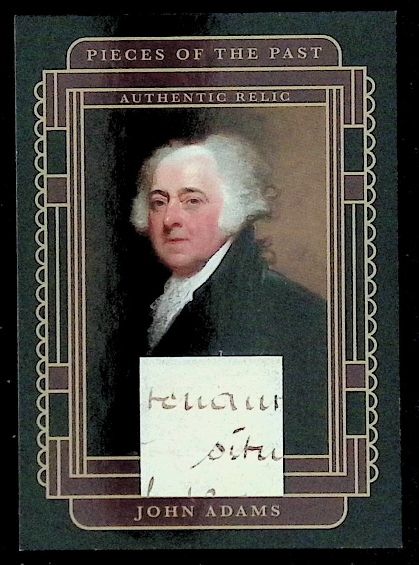 John Adams Handwritten Relic #SR-JA * 2025 Pieces of the Past