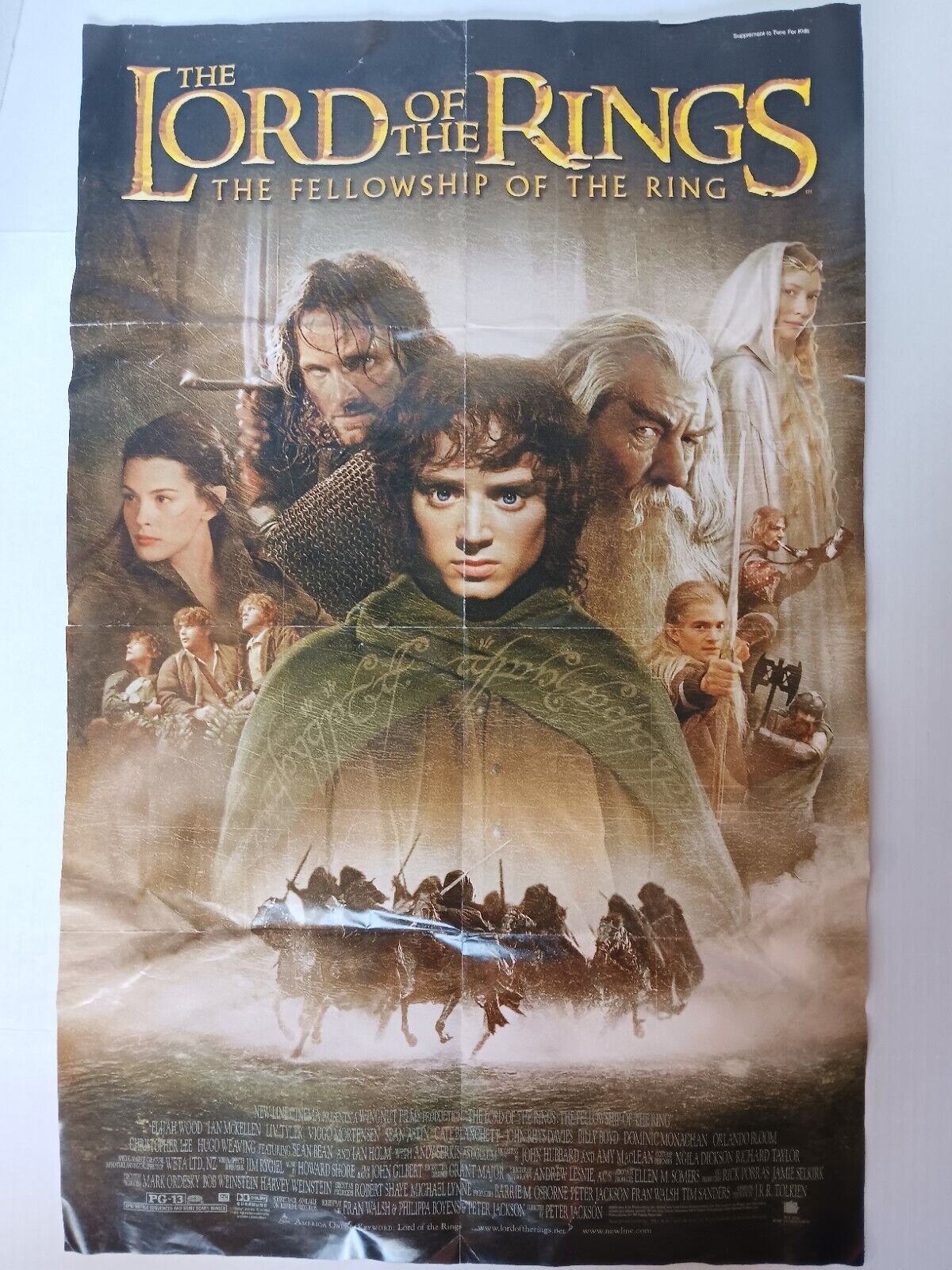 2011 LORD OF THE RINGS FELLOWSHIP OF THE KING MOVIE POSTER NEW 24x36