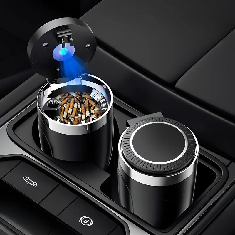 LED Auto Car Truck Cigarette Smoke Ashtray Ash Cylinder holder for Offiice/Home LED Auto Car Truck Cigarette Smoke Ashtray Ash Cylinder holder for Offiice/Home