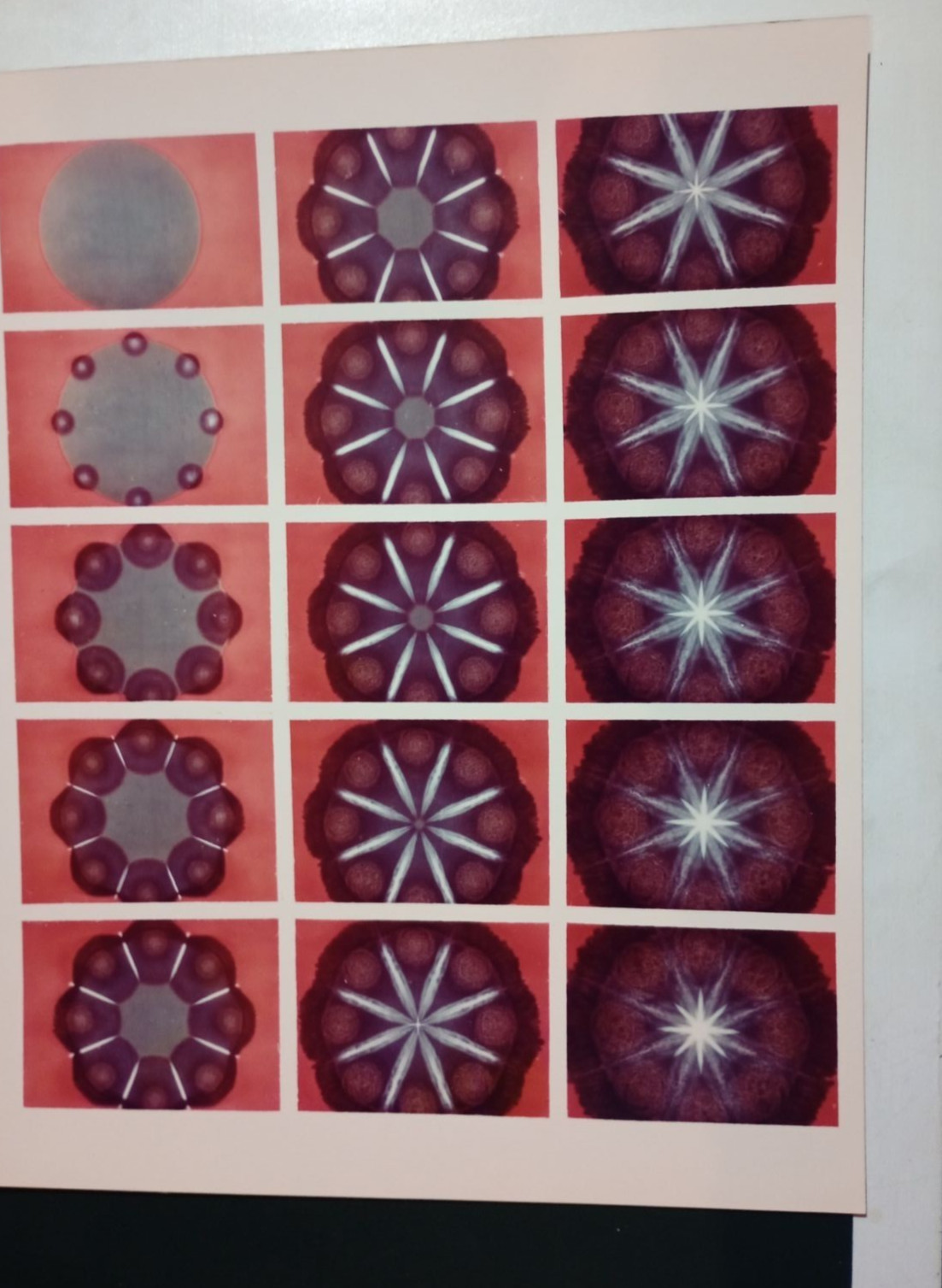 Rare 1964 Original Science Research Photo - Symmetry & Interference Patterns