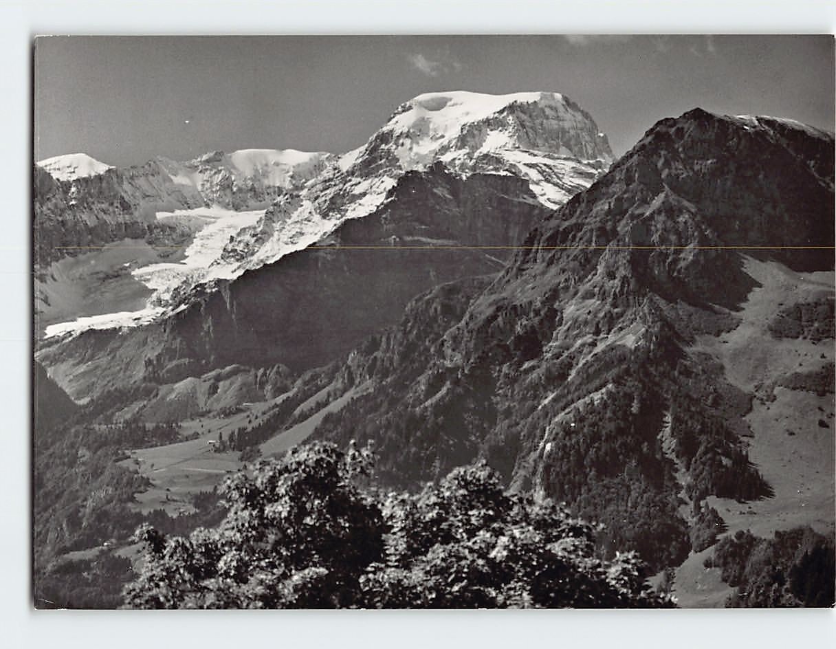 Postcard Blick gegen Tödi Braunwald Switzerland