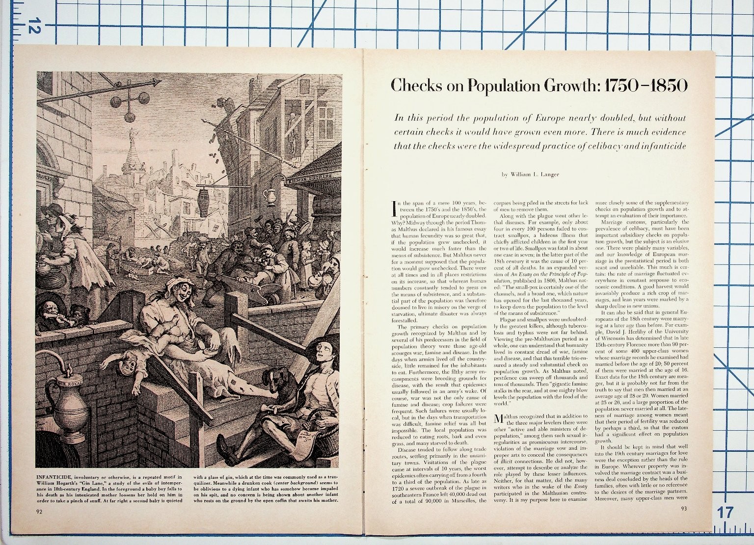 1750-1850 Population Growth Foundlings History Journal Article Pages